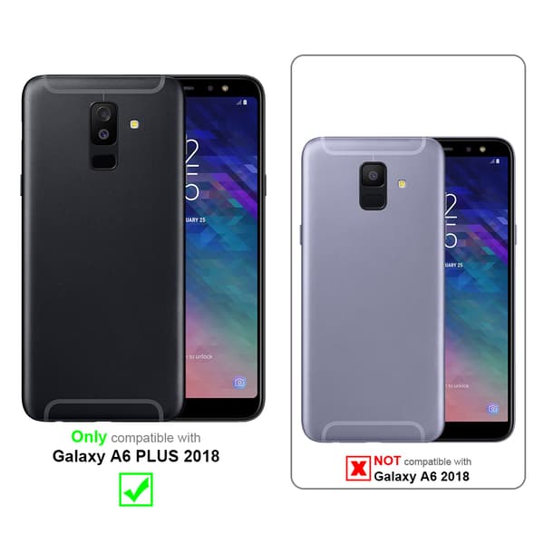 Samsung Galaxy A6 PLUS 2018 Skal Fodral i blomdesign Mobilskydd Case Cover med magnetisk stängning, ståfunktion och kortplatser