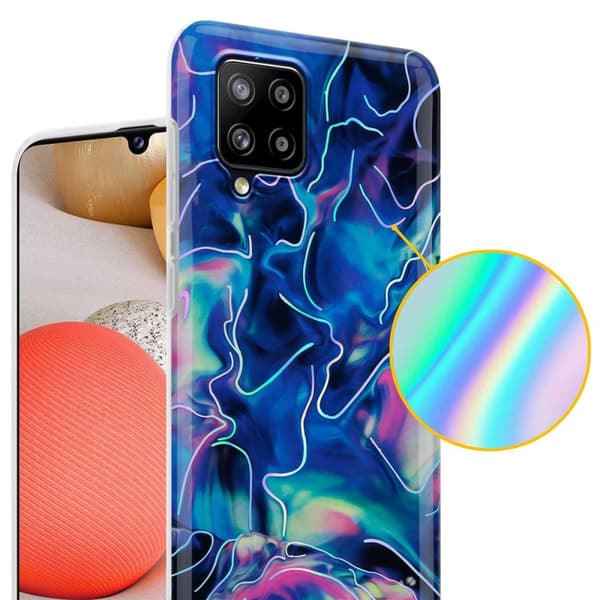 Samsung Galaxy A42 4G Suojakotelo Suojakuori valmistettu TPU silikoni kuvio mosaiikki