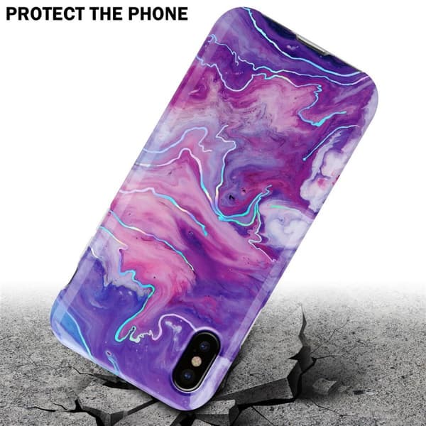 iPhone XS MAX Suojakotelo Suojakuori valmistettu TPU silikoni kuvio mosaiikki