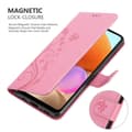 Miniatyrbild 5 av 8: Samsung Galaxy A32 4G Skal Fodral i blomdesign Mobilskydd Case Cover med magnetisk stängning, ståfunktion och kortplatser
