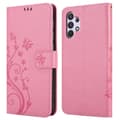 Miniatyrbild 8 av 8: Samsung Galaxy A32 4G Skal Fodral i blomdesign Mobilskydd Case Cover med magnetisk stängning, ståfunktion och kortplatser