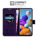 Pikkukuva 3 / 8: Samsung Galaxy A21s Suojakotelo Suojakuori Lompakkokotelo Matkapuhelinkotelo Kukat jossa on magneettisuljenta, jalusta-toiminto ja korttipaikat