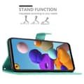 Pikkukuva 4 / 8: Samsung Galaxy A21s Suojakotelo Suojakuori Lompakkokotelo Matkapuhelinkotelo Kukat jossa on magneettisuljenta, jalusta-toiminto ja korttipaikat