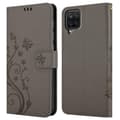 Miniatyrbilde 7 av 8: Deksel til Samsung Galaxy A12 / M12 Lommebokdeksel i blomster design med magnetisk lukking, stativfunksjon og kortplasser