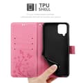 Miniatyrbilde 5 av 8: Deksel til Samsung Galaxy A12 / M12 Lommebokdeksel i blomster design med magnetisk lukking, stativfunksjon og kortplasser