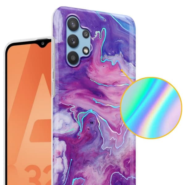 Samsung Galaxy A32 5G Suojakotelo Suojakuori valmistettu TPU silikoni kuvio mosaiikki
