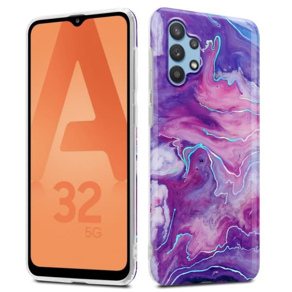 Samsung Galaxy A32 5G Suojakotelo Suojakuori valmistettu TPU silikoni kuvio mosaiikki