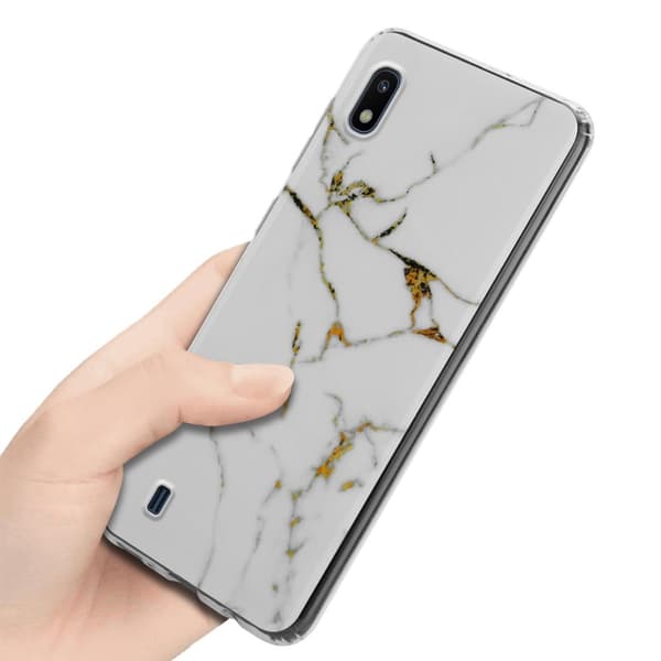 Lommebokdeksel til Samsung Galaxy A10 / M10 Deksel av TPU-silikon med mosaikkmønster