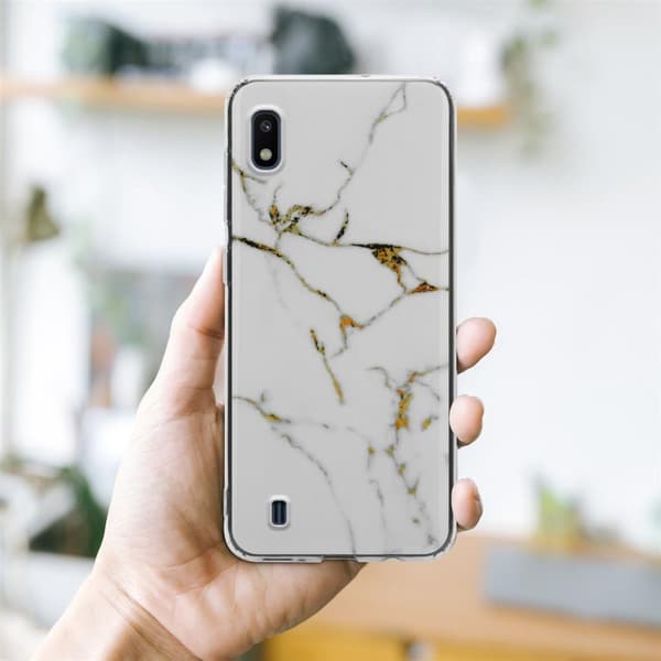 Lommebokdeksel til Samsung Galaxy A10 / M10 Deksel av TPU-silikon med mosaikkmønster
