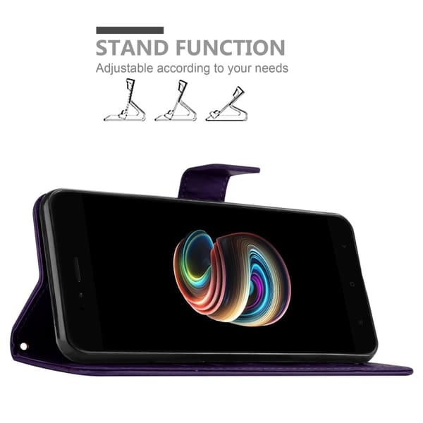 Xiaomi Mi A1 / Mi 5X Skal Fodral i blomdesign Mobilskydd Case Cover med magnetisk stängning, ståfunktion och kortplatser