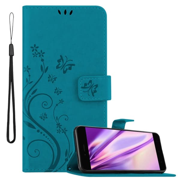 Xiaomi Mi A1 / Mi 5X Skal Fodral i blomdesign Mobilskydd Case Cover med magnetisk stängning, ståfunktion och kortplatser
