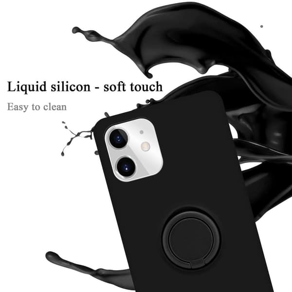 iPhone 11 Skal Fodral Mobilskydd av flexibelt TPU-silikon med ring Skyddsfodral Case Cover