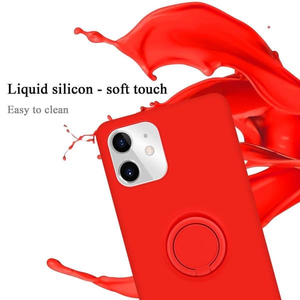 iPhone 11 Skal Fodral Mobilskydd av flexibelt TPU-silikon med ring Skyddsfodral Case Cover