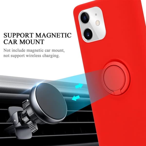 iPhone 11 Skal Fodral Mobilskydd av flexibelt TPU-silikon med ring Skyddsfodral Case Cover