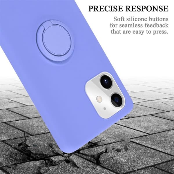 iPhone 11 Skal Fodral Mobilskydd av flexibelt TPU-silikon med ring Skyddsfodral Case Cover