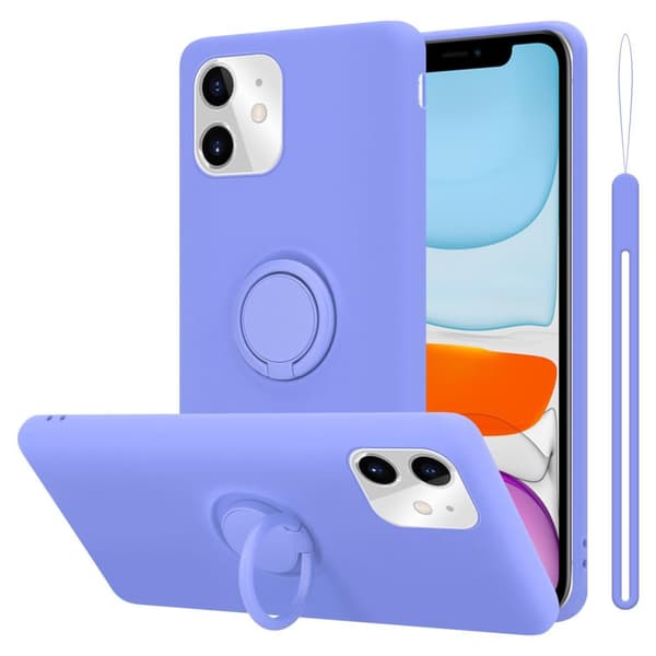 iPhone 11 Skal Fodral Mobilskydd av flexibelt TPU-silikon med ring Skyddsfodral Case Cover