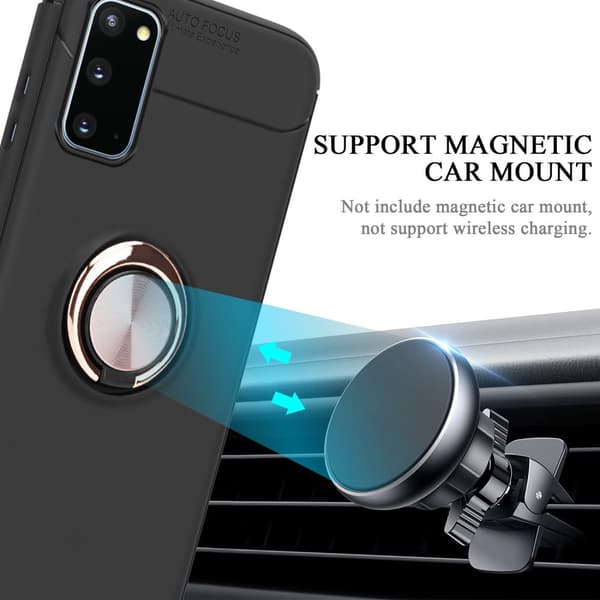 Deksel til Samsung Galaxy S20 Silikondeskel med fokusring laget av TPU-silikon