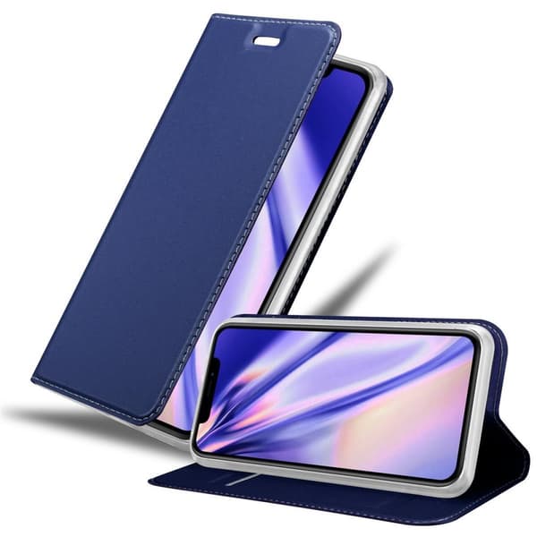 Deksel til iPhone 11 PRO MAX Lommebokdeksel med magnetisk lukking, stativfunksjon og kortlomme KLASSISK MØRKEBLÅ