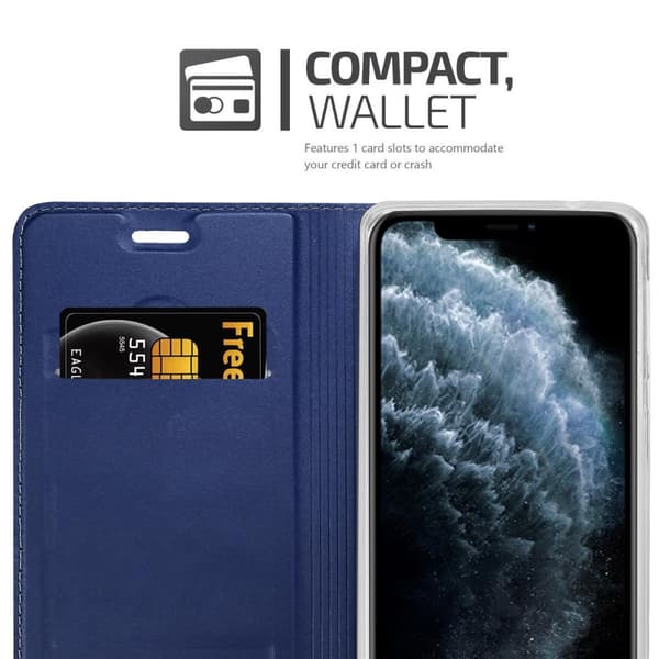iPhone 11 PRO Suojakotelo Suojakuori Lompakkokotelo Matkapuhelinkotelo jossa magneettisuljenta, jalusta-toiminto ja korttitasku