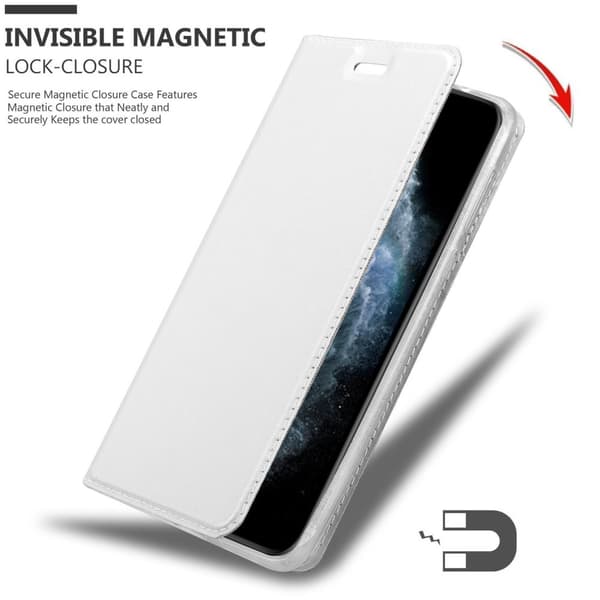 Deksel til iPhone 11 PRO Lommebokdeksel med magnetisk lukking, stativfunksjon og kortlomme