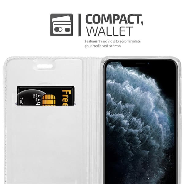 iPhone 11 PRO Suojakotelo Suojakuori Lompakkokotelo Matkapuhelinkotelo jossa magneettisuljenta, jalusta-toiminto ja korttitasku