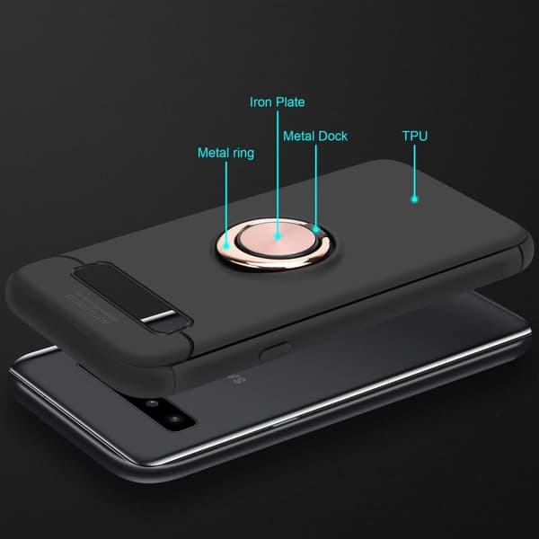 Samsung Galaxy S10 5G Suojakuori Suojakotelo jossa on tarkennusrengas valmistettu TPU-silikoni