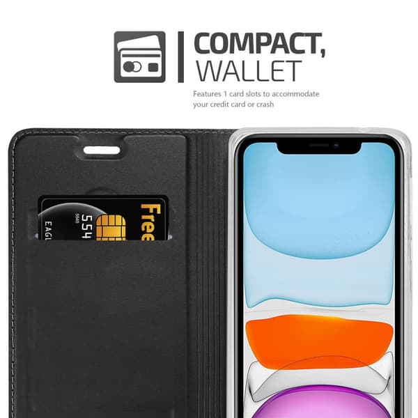 iPhone 11 Skal Fodral med magnetisk stängning, ståfunktion och kortficka Mobilskydd