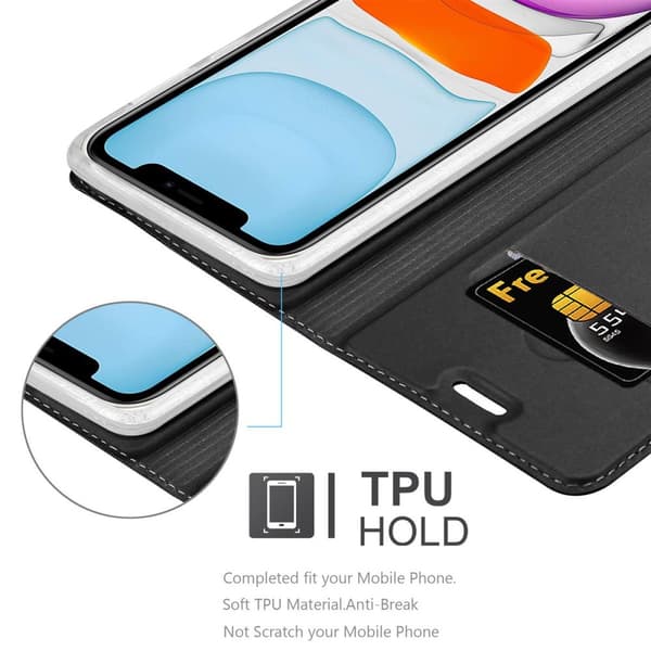 iPhone 11 Skal Fodral med magnetisk stängning, ståfunktion och kortficka Mobilskydd