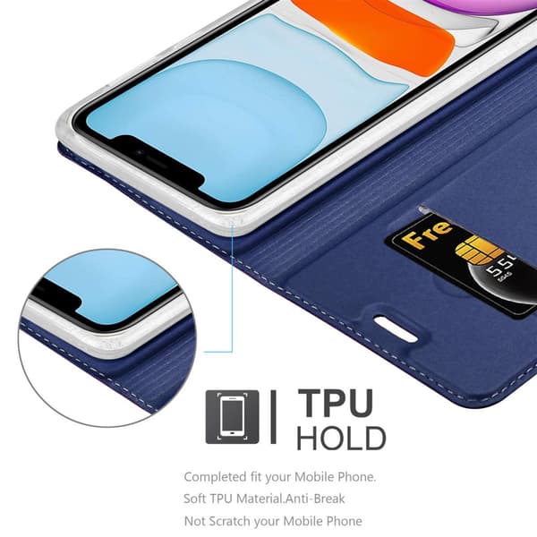iPhone 11 Skal Fodral med magnetisk stängning, ståfunktion och kortficka Mobilskydd