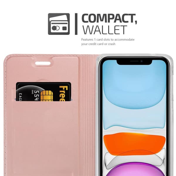 iPhone 11 Skal Fodral med magnetisk stängning, ståfunktion och kortficka Mobilskydd