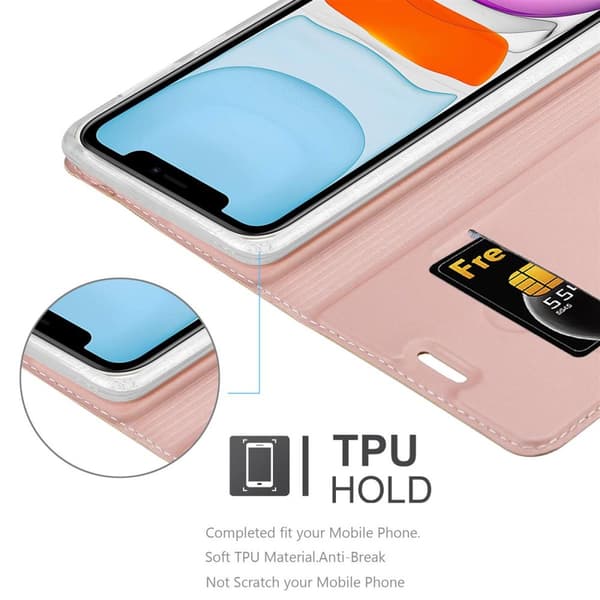 iPhone 11 Skal Fodral med magnetisk stängning, ståfunktion och kortficka Mobilskydd