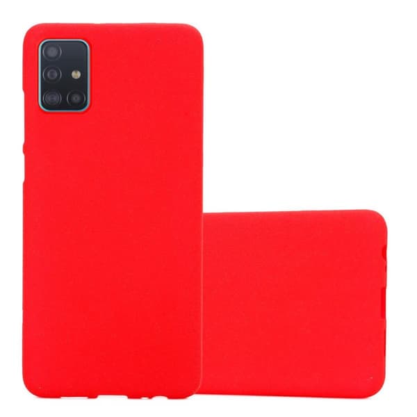 Samsung Galaxy A51 4G / M40s Suojakuori Suojakotelo Case Cover FROST PUNAINEN