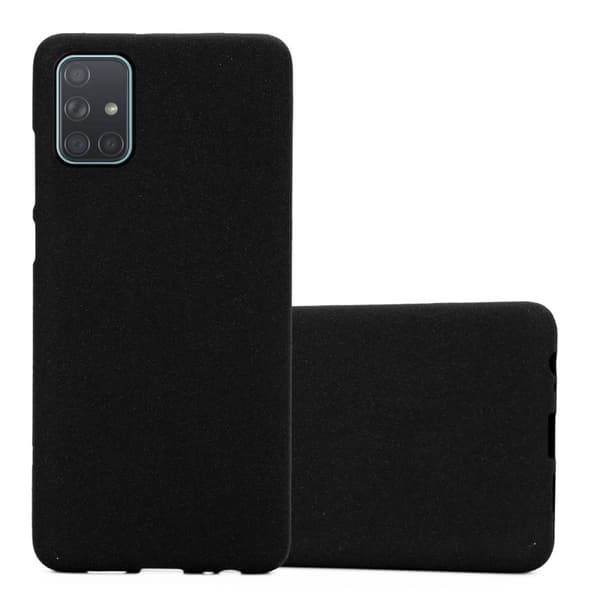 Samsung Galaxy A71 4G Suojakuori Suojakotelo Case Cover FROST MUSTA