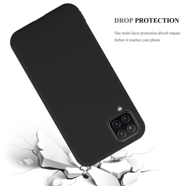 Samsung Galaxy A12 / M12 Skal Fodral Case Cover Mobilskydd av flexibelt TPU-silikon