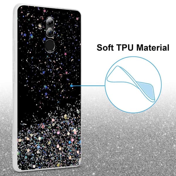 Deksel til Huawei MATE 20 LITE med glitrende glitter