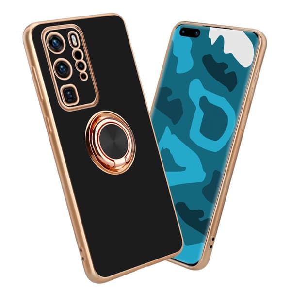 Huawei P40 PRO Cover Etui Case () Blank sort - guld