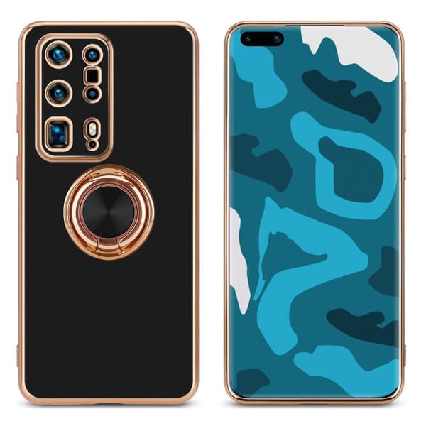 Huawei P40 PRO+ Suojakuori Suojakotelo valmistettu joustavasta TPU silikonista jossa on kameran suojaus ja magneettinen autoteline