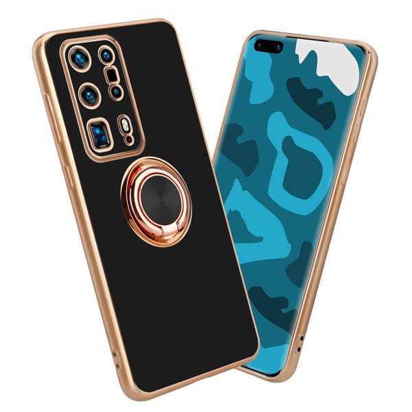 Huawei P40 PRO+ Suojakuori Suojakotelo valmistettu joustavasta TPU silikonista jossa on kameran suojaus ja magneettinen autoteline