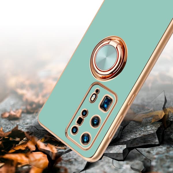 Huawei P40 PRO+ Suojakuori Suojakotelo valmistettu joustavasta TPU silikonista jossa on kameran suojaus ja magneettinen autoteline
