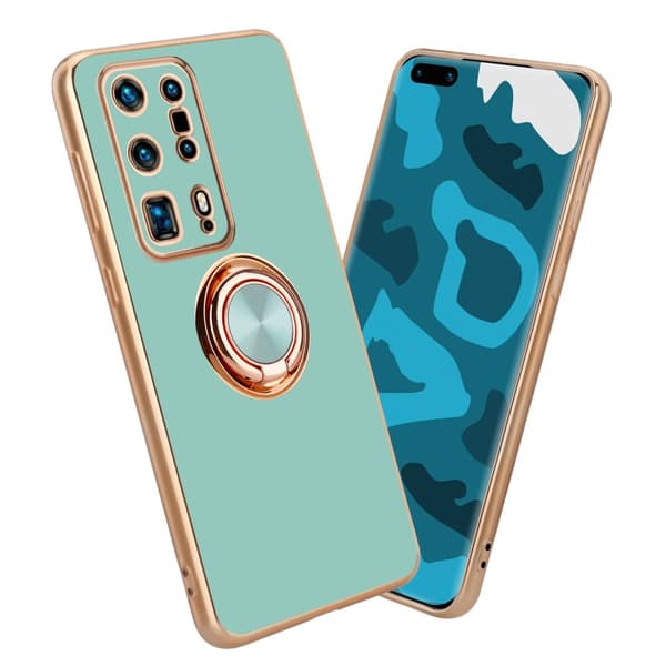 Huawei P40 PRO+ Suojakuori Suojakotelo valmistettu joustavasta TPU silikonista jossa on kameran suojaus ja magneettinen autoteline