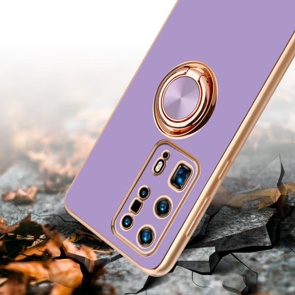 Huawei P40 PRO+ Suojakuori Suojakotelo valmistettu joustavasta TPU silikonista jossa on kameran suojaus ja magneettinen autoteline