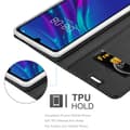 Miniatyrbilde 6 av 9: Deksel til Huawei Y6 2019 Lommebokdeksel med magnetisk lukking, stativfunksjon og kortlomme