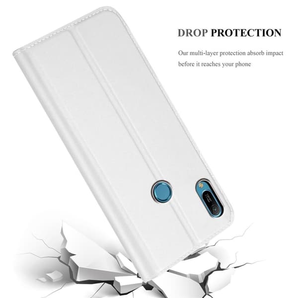 Deksel til Huawei Y6 2019 Lommebokdeksel med magnetisk lukking, stativfunksjon og kortlomme