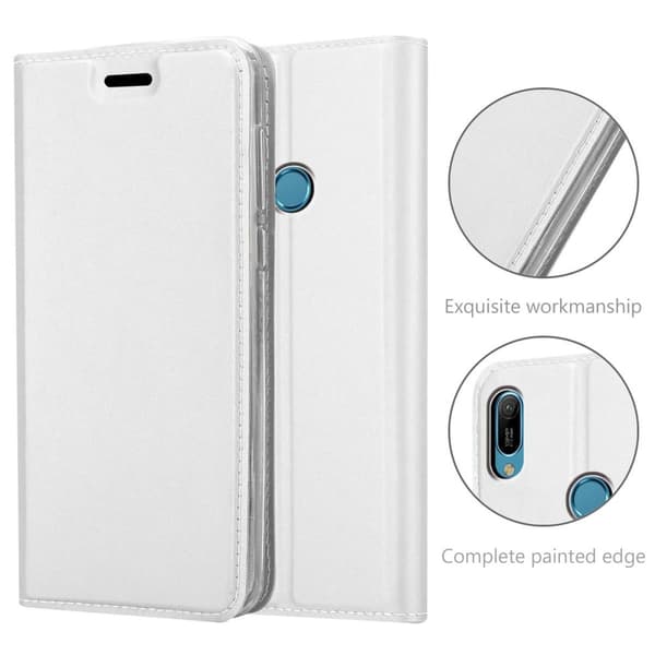 Deksel til Huawei Y6 2019 Lommebokdeksel med magnetisk lukking, stativfunksjon og kortlomme