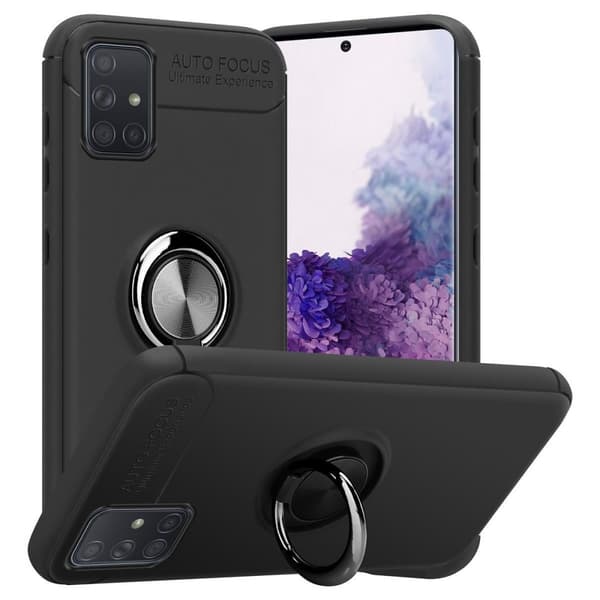 Samsung Galaxy A71 5G Suojakuori Suojakotelo jossa on tarkennusrengas valmistettu TPU-silikoni