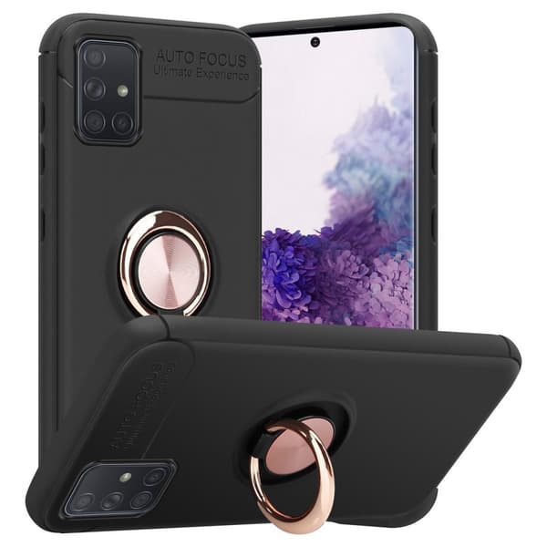 Cover Samsung Galaxy A71 5G Etui Case () SORT - ROSE GULD
