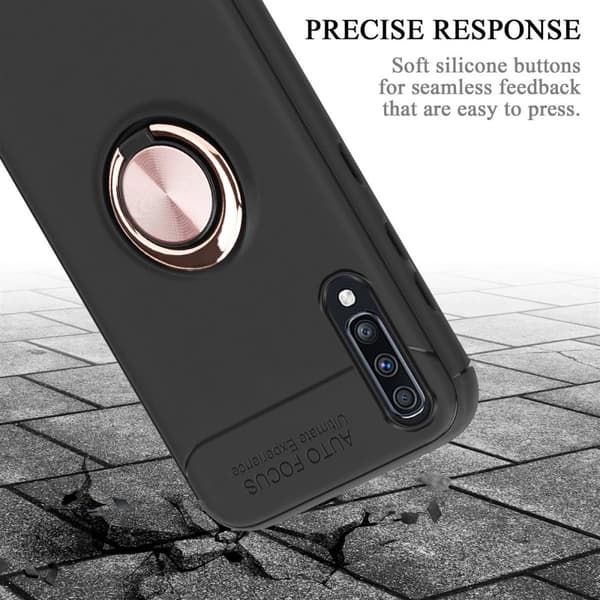 Samsung Galaxy A70 / A70s Skal Skyddsfodral Fodral med fokusring av TPU-silikon