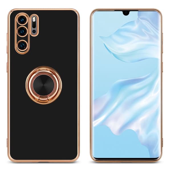 Huawei P30 PRO Suojakuori Suojakotelo valmistettu joustavasta TPU silikonista jossa on kameran suojaus ja magneettinen autoteline
