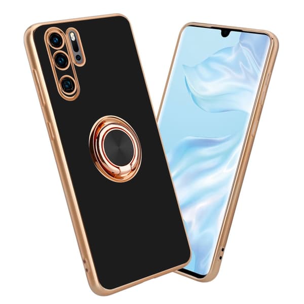 Huawei P30 PRO Suojakuori Suojakotelo valmistettu joustavasta TPU silikonista jossa on kameran suojaus ja magneettinen autoteline