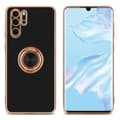 Miniatyrbilde 3 av 8: Deksel til Huawei P30 PRO med ring Etui av fleksibel TPU-silikon, med kamerabeskyttelse magnetisk bilholder